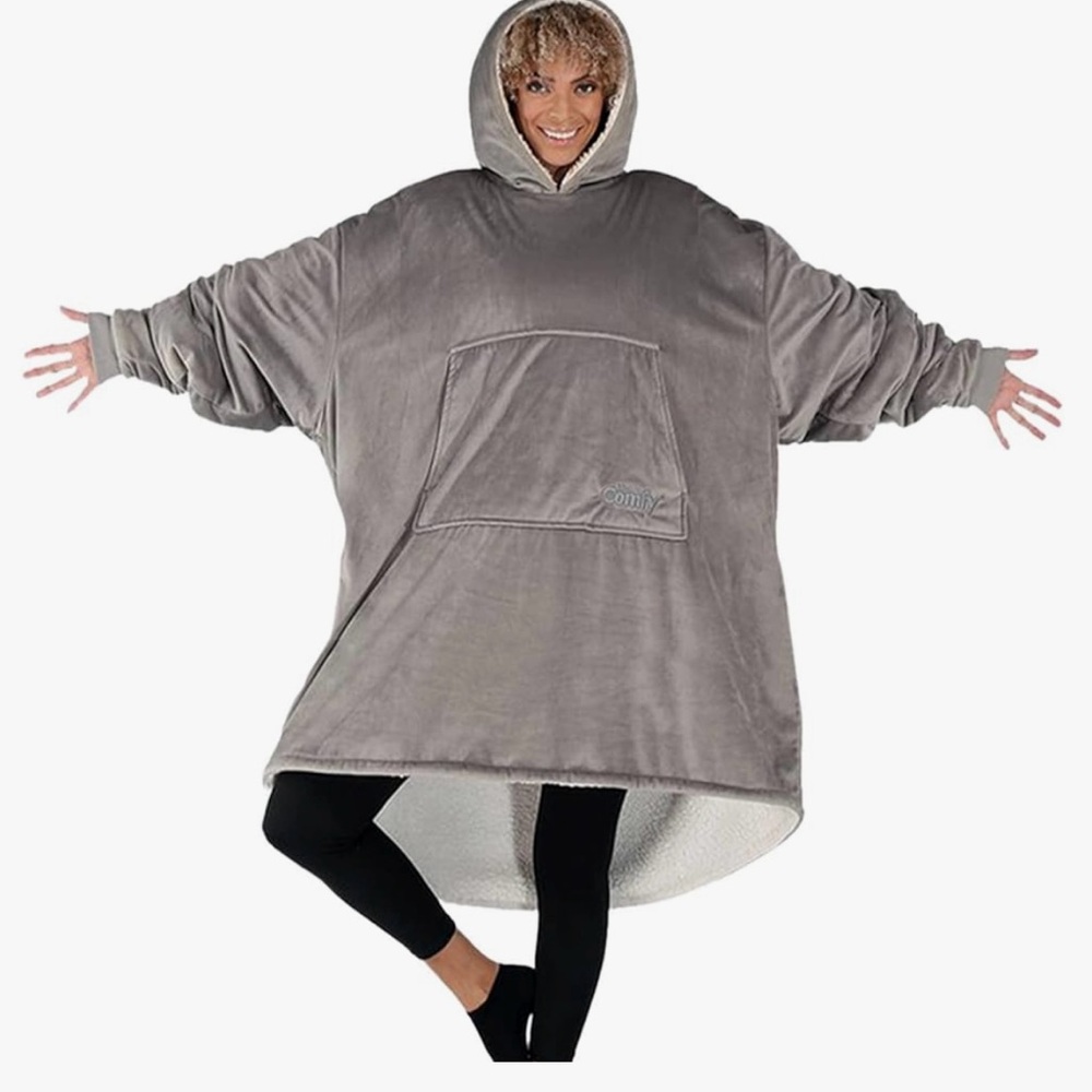 The Comfy - THE COMFY Original | Oversized Microfiber & Sherpa Wearable Blanket.